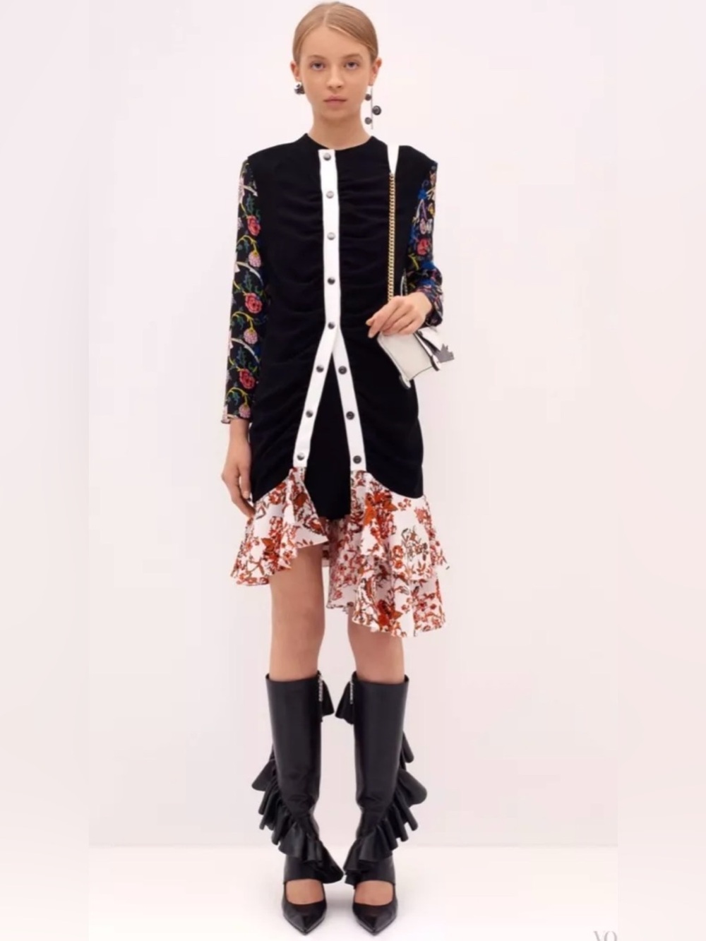 JW Anderson mixed-print dress 8